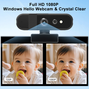Cámara web Full HD 360 P de 1080 grados con micrófono ANC Cámara web profesional con Windows Hello para PC/computadora portátil/escritorio - Product Image 3