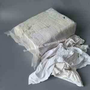 Trapos de Limpieza Industriales de Algodón 100% Blancos, 10 kg de Trapos de Algodón, Trapos de Felpa Blancos 100% Algodón para Limpieza - Product Image 1