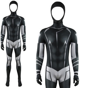 Estilo caliente <span class=keywords><strong>Halloween</strong></span> superhéroe Zentai Cosplay disfraz para adultos hombres mono estático traje con patrón de personaje de TV - Product Image 6