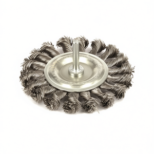 TTAKE Twisted Bunch Brush With Shaft 6 Mm Stainless Steel <b>Abrasive</b> <b>Tool</b> For Metal Cleaning - Product Image 2