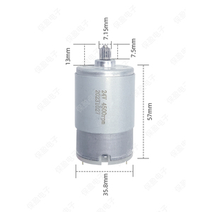 Moteur miniature DC 555 35,8 mm x 57 mm à balais pour modèle de voiture DIY - Product Image 2