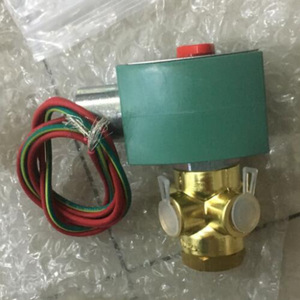 Vanne solénoïde Asco EF8320G202 24VDC 1/4 po en acier inoxydable, 3 voies 3/2 normalement fermée, type piloté - Product Image 1