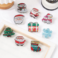 Nouveau arbre de noël bonhomme de neige cloche cheveux accessoires automne hiver pinces à cheveux mignon noël cheveux griffe pour la fête
