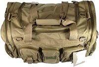 Sacs de sport et de voyage tactiques en toile cirée imperméable, grand format, avec logo personnalisé, pour activités extérieures, utilisation polyvalente, entraînement et gym, avec fermeture éclair, Solar