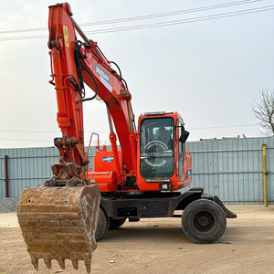 Excavatrice sur pneus/à chenilles Doosan DH150W-7 d'occasion, qualité export, vente chaude, 15 tonnes, moteur et pompe dh150w DX150W-9C pour expédition à l'étranger - Product Image 1