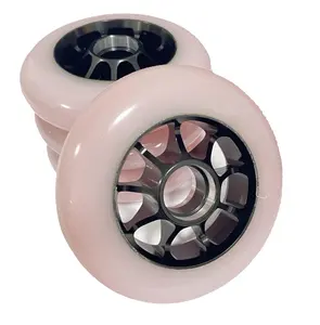 Wholesale Modern Style Inline Skate wheels with Double Density PU Material Aluminum Inner Buckle Wheels