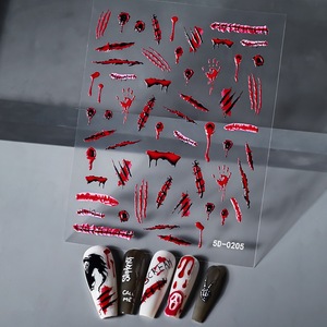 สติกเกอร์ตกแต่งเล็บลายใยแมงมุมแบบทำมือสำหรับผู้หญิงอุปกรณ์ตกแต่งเล็บแนวฮาโลวีน - Product Image 3