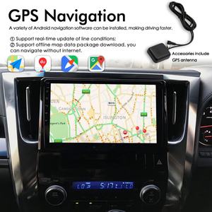 Autoradio Android 13 avec commande vocale IA pour Toyota Alphard Vellfire AYH30 2018, GPS, CarPlay sans fil, lecteur multimédia vidéo - Product Image 3