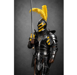 Conjunto de Armadura de Acero de Caballero Barbuta Fundido a Mano, Casco de Guerrero Medieval para Exhibición, Cosplay, Regalo de Recreación Histórica - Product Image 1