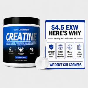LIFEWORTH Pre-Entrenamiento, <span class=keywords><strong>Creatina</strong></span> Monohidrato Pura en Polvo, 5g de <span class=keywords><strong>Creatina</strong></span> por Porción, Apoya el Crecimiento Muscular y el Control de Energía, NSF - Product Image 1