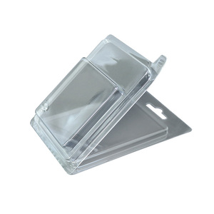 Blister con bisagras Plástico <span class=keywords><strong>Clamshell</strong></span> PET Plástico transparente Cbox Protector Caja de blíster plegable en stock - Product Image 5