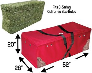 Free Sample Wholesale Factory Custom Large Water-resistant Heavy Duty Oxford Polyester 50x20x40cm Slow <b>Feeder</b> <b>Hay</b> Bale Horses - Product Image 3