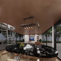 Maisons préfabriquées de luxe 20/40 pieds, mini-maisons modulaires, cabines en acier type Apple pour hôtels ou villas, maisons préfabriquées Zcamp à vendre