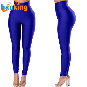 Ehanking <strong>Women</strong> Casual <strong>Wet</strong> <strong>Look</strong> <strong>Leggings</strong> Black High Waist Fitness Ankle-Length <strong>Leggings</strong> Running Gym Stretch Slim Shiny Trousers - Product Image 5