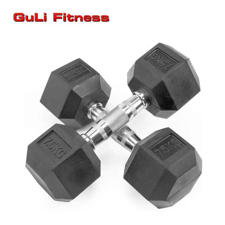 ゴムラバー.六角ダンベル.110LB.set.