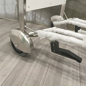 Roestvrijstalen Luchthaven Bagagebagage Passagierstrolley Met Rem Luchthaven Bagage Kar - Product Image 5