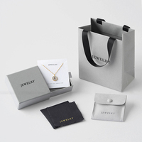 Benutzer definierte Großhandel Schmuck Papier Pappe Ring Schmuck Schublade Boxen Tasche mit Logo gedruckt Halskette Verpackung Schmucks cha tulle
