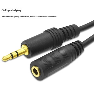 Câble d'extension <span class=keywords><strong>audio</strong></span> 3,5 mm mâle-femelle avec conducteur en acier plaqué cuivre <span class=keywords><strong>pour</strong></span> casques d'ordinateur – Stock usine - Product Image 4