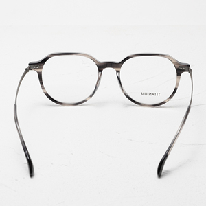 Gafas de vista ovaladas de mármol con montura completa, de titanio, ligeras, anti-UV, unisex, para adultos, con corrección de visión. - Product Image 5