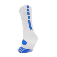 Chaussettes de basket-ball professionnelles classiques personnalisées hommes anti-dérapant Elite serviette chaussettes de sport respirant Crew chaussettes personnalisées