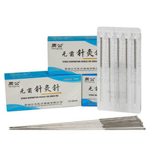 鍼治療針用シルバーハンドルドライニードル滅菌使い捨て100個agujas de acupuntura - Product Image 5