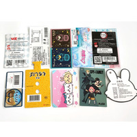 Cartes de visite en carton personnalisées avec découpe de forme, emballage écologique et réutilisable, taille et impression couleur personnalisables