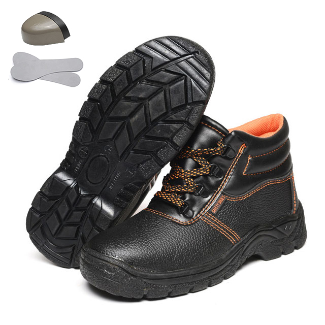 Wholesale anti skid Anti puncture men's safety shoes working lightweight stab-resistant safty shoe steel toe safety shoes