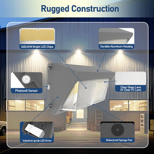 Lámpara LED de Pared Cuadrada Ajustable de 40W-120W, IP65, Impermeable, de Aleación de Aluminio, para Exteriores, Calles, Estacionamientos, Entradas - Product Image 6
