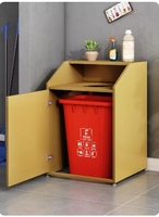 Poubelle commerciale classée poubelle d'extérieur poubelle en bois de recyclage poubelles avec 1 2 3 4 compartiments