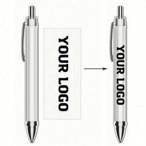 Personalized Printing Window Clear Plastic Sleeve Blank Assemble <b>Sublimation</b> <b>Pen</b> Diy Paper Banner Insert Ball <b>Pens</b> - Product Image 1