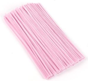 Tiges en chenille de haute qualité, en gros, 8 mm d'épaisseur, 100 pièces, nettoyeurs de tuyaux 10 mm, tiges en chenille pour bouquets de fleurs - Product Image 3