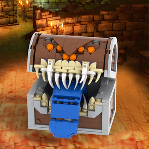 MOOXI Jeu créatif Donjons et Dragons Displacer <span class=keywords><strong>Beast</strong></span> Coffre au trésor Monstre Tour à dés auto-chargeante Blocs de construction Jouets pour enfants - Product Image 6