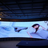 Écran LED incurvé P3 P2.5 pour stand d'exposition, écran LED incurvé à 360 degrés