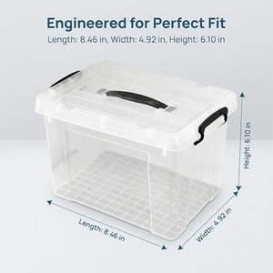 Boîtes de rangement en plastique PP injecté rectangulaires empilables de bonne qualité, design multifonctionnel, capacité de 14L à 120L, modernes pour la maison - Product Image 2