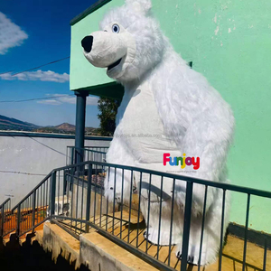 Disfraz de Mascota de Animal Personalizable Oso Blanco Inflable de Personaje de Película para Navidad para Adultos - Product Image 6