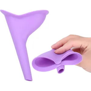 Reusable Silicone Car Pee Funnel Urine Price Women Toilet Pee Standing Up Portable Female Urinal