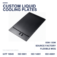 Placa de Enfriamiento Líquido de Aluminio con Microcanales, Placa Fría Refrigerada por Agua, Disipador de Calor para Enfriador de Módulos de Potencia IGBT de Vehículos Eléctricos