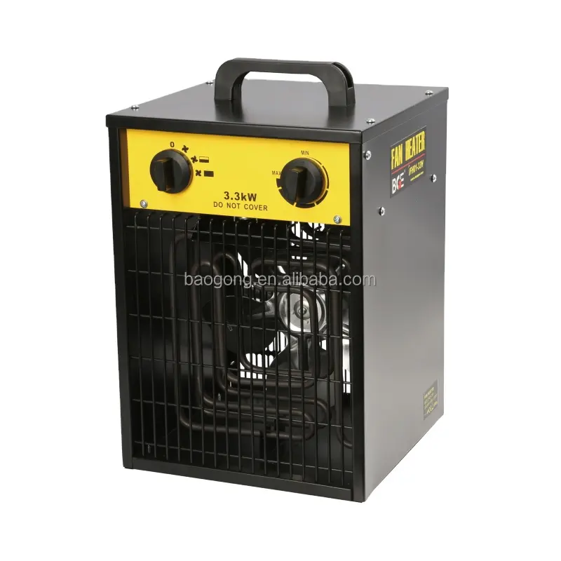 3kw Portable Adjustable Electric Industrial Fan Heater Waterproof IPX4 GS CE EMC