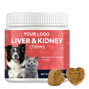 Supplément de rein de foie canin d'approvisionnement d'usine Rehmannia + Chardon-Marie à mâcher, soutien de la santé du foie et des reins, en vrac et de marque privée - Product Image 1