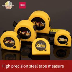 Deli 8203 ruban à mesurer en acier de haute qualité haute précision 5 mètres 2 mètres en acier inoxydable 10 mètres règle à bois drawi - Product Image 3