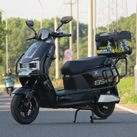 Moto électrique 72V 1500W, scooter longue portée à deux roues, batterie 32Ah, 70 km d'autonomie, frein à disque étanche, suspension hydraulique