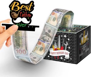 Caja de Regalo para el Dí<span class=keywords><strong>a</strong></span> del <span class=keywords><strong>Padre</strong></span>, para Regalo en Efectivo, Caja de Dinero Extraíble, Porta Dinero Sorpresa para <span class=keywords><strong>Padre</strong></span> - Negro - Product Image 1