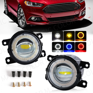 Sistemi di illuminazione automatica Led Angel Eyes fendinebbia bianco rosso ambra blu Daytime Running driving Light DRL per <span class=keywords><strong>Ford</strong></span> <span class=keywords><strong>Focus</strong></span> <span class=keywords><strong>Fiesta</strong></span> - Product Image 1