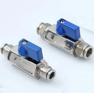 Vannes à boisseau sphérique miniatures SS manuelles OEM avec raccords NPT/à brides/filetés pour le contrôle des lignes pneumatiques et les produits chimiques industriels - Product Image 3
