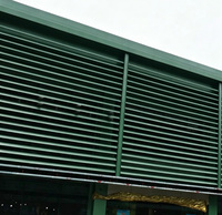 Volet à lamelles en alliage d'aluminium Z Blade architectural, design moderne, écologique, pour revêtement mural extérieur vertical, maison et bureau 5