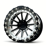 Jantes de course Drag Racing personnalisées, Beadlock en aluminium forgé, tout-terrain, 15x10 5x108 5x130 5x114.3, pour Maserati Volvo Kia