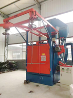 Machine de sablage électrique à double crochet sur mesure pour le polissage à haute vitesse des jantes en alliage
