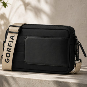 ODM&OEM Customization 2026 New Luxury Messenger Crossbody Bag for Men Leather Camera Shoulder Bag With Multiple Pockets - Product Image 5
