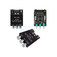 ZK-1002T Amplificateur compatible BT HIFI 2.0 canaux 100Wx2 Kit de modules audio réglage Subwoofer amplificateur carte canal
