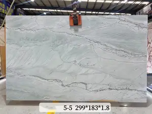 Refine Stone Supply Brazil Calacatta White Quartzite Slab Countertop White